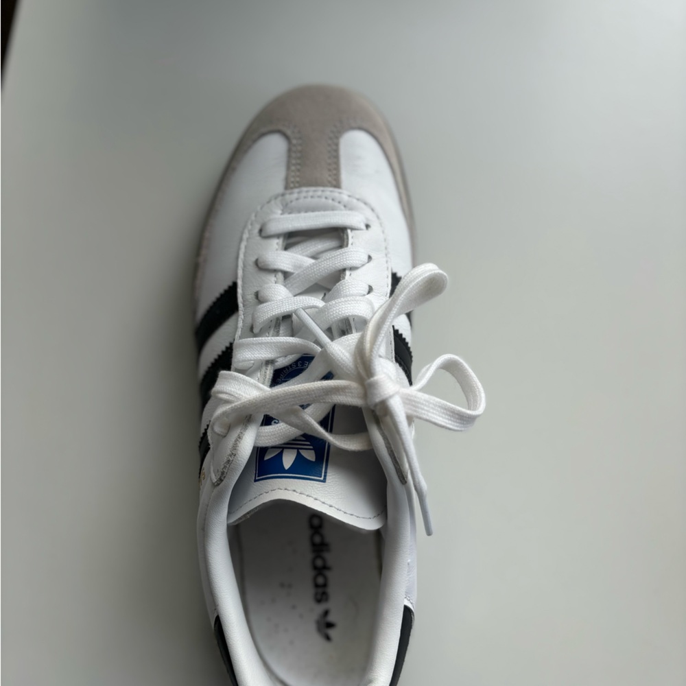 Adidas White and Tan Sneakers